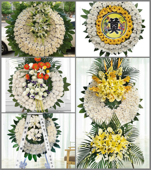 山东莱芜莱城区雪野镇西峪河北村花圈速递